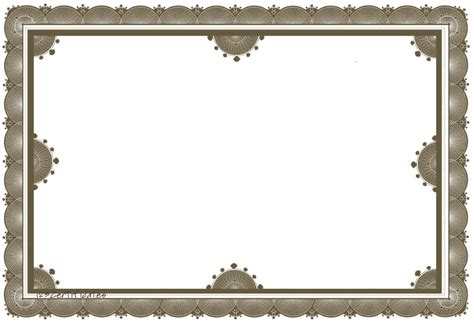 Free Printable Certificate Border Templates – KAESG BLOG