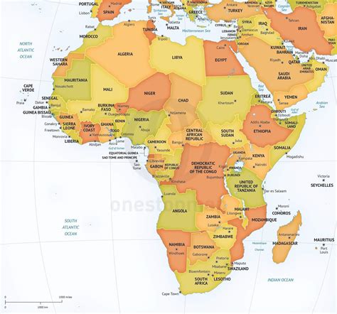 Large Map Africa With Countries – Topographic Map of Usa with States