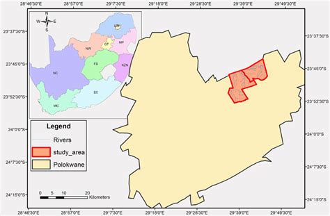 Map of study area-Polokwane. | Download Scientific Diagram