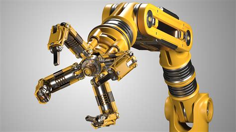 ArtStation - Robotic Arm Rigged and Animated (3ds Max, FBX, OBJ ...