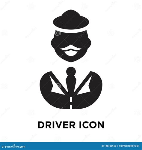 Driver Icon Vector Isolated on White Background, Logo Concept of Stock Vector - Illustration of ...