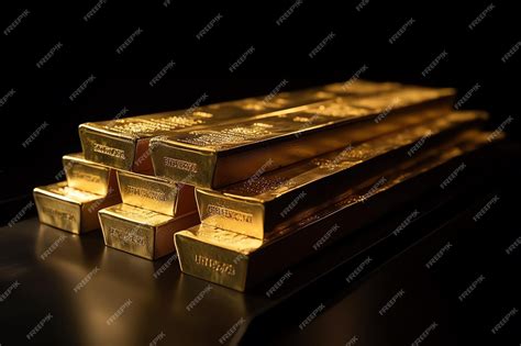 Premium AI Image | A stack of gold bars