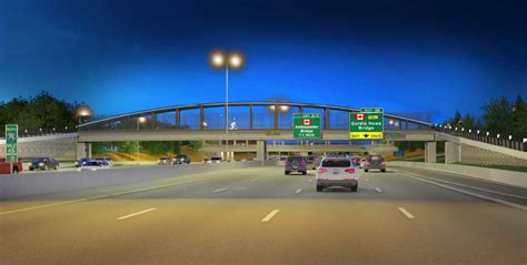 Design revealed for Gordie Howe bridge pedestrian spans over I-75 ...