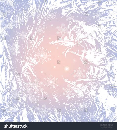 Abstract Image Winter Frost Background Stock Vector 116794039 ...