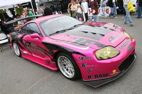 Custom pink Toyota Supra