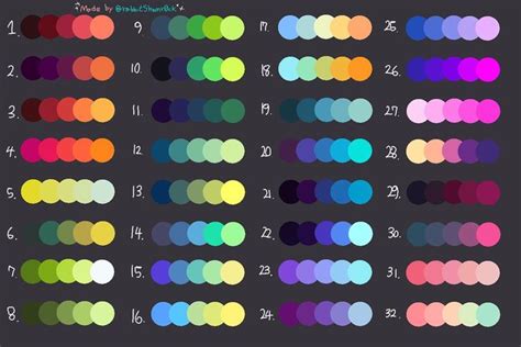 Pin by Bys2023 on DIBUDRAWS...ye | Color palette challenge, Palette art, Color palette