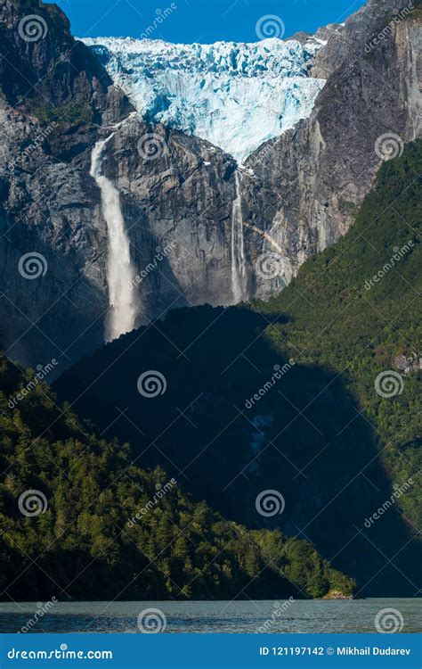 Hanging Glacier stock photo. Image of cliff, hill, snow - 121197142