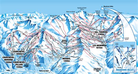 Les Menuires Village Map