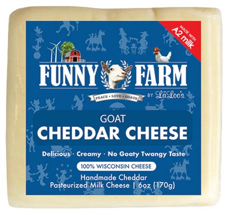 Goat Cheddar Cheese – Funny Farm Foods