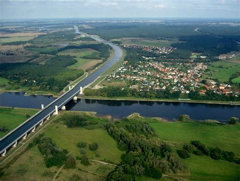 The Magdeburg Water Bridge (German: Kanalbrücke Magdeburg) is a large ...