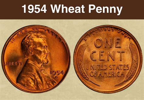 1954 Wheat Penny Coin Value (Errors List, "D", "S" & No Mint Mark Worth) - CoinValueChecker.com