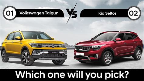 VW Taigun vs Kia Seltos - Features, Specs, Price Compared