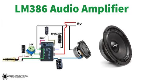 Amplifier Circuit Diagram Using Lm386