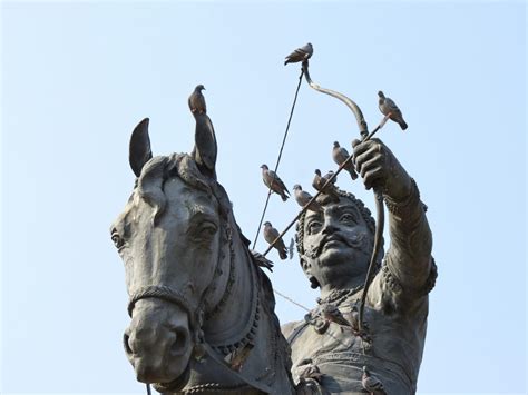 Equestrian statue of Prithviraj Chauhan in New Delhi, Delhi India