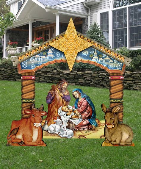 Outdoor Wooden Nativity at John Tanguay blog