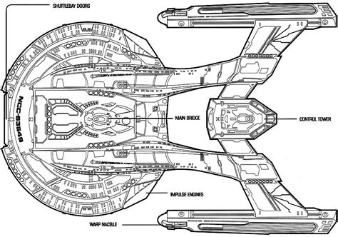 Starfleet ships • Akira-class dorsal and ventral schematics