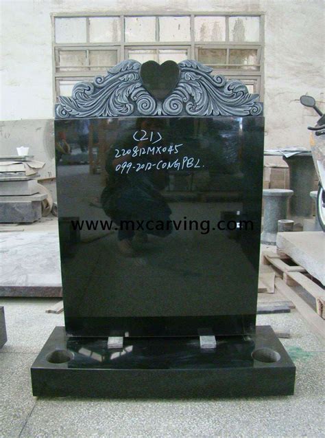 Black granite tombstone | Granite headstones, Headstones, Tombstone