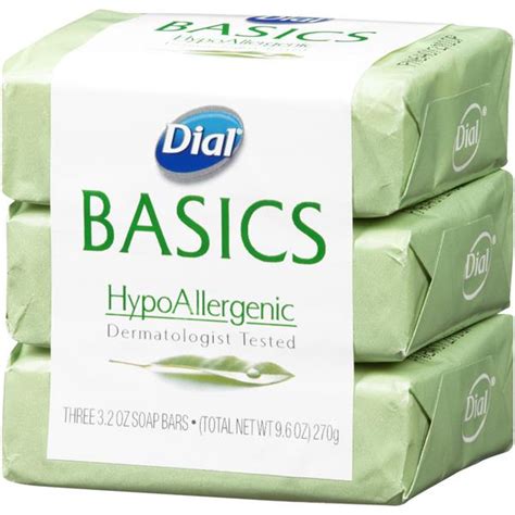 Dial Bar Basics Hypoallergenic Soap 3-3.2 oz Bars | Hy-Vee Aisles Online Grocery Shopping