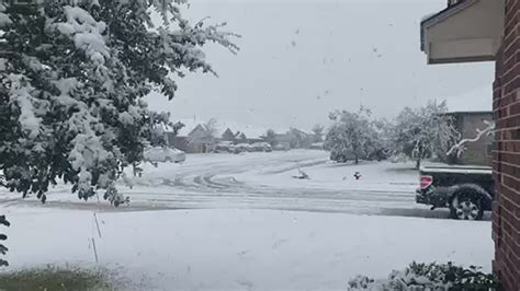 Snowfall in College Station | khou.com