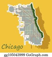 330 Chicago City Map Clip Art | Royalty Free - GoGraph