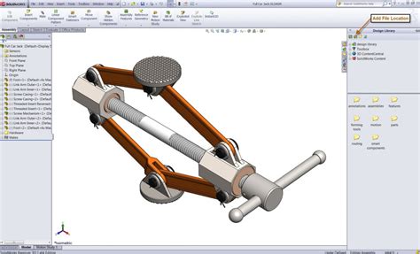 Using the SOLIDWORKS Design Library for Quick Access to Files