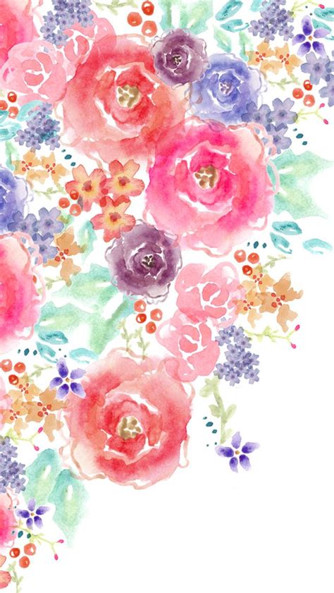 iPad background | Watercolor flower background, Watercolor floral wallpaper, Floral wallpaper ...