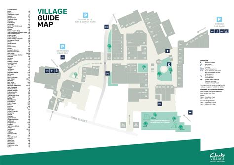 Centre Map | Clarks Village Outlet Shopping