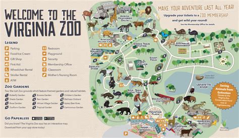 Zoo Map - Virginia Zoo in Norfolk