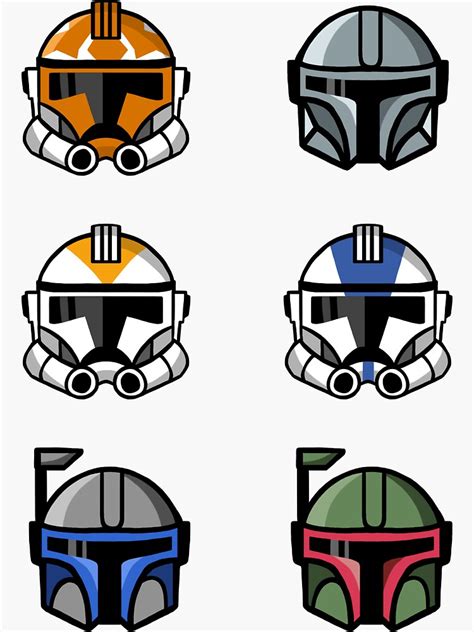 "Helmets Sticker Pack" Sticker by treescantjump | Redbubble