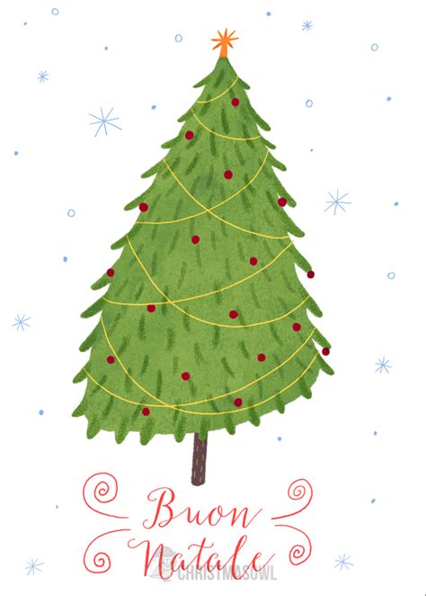 Printable Italian Christmas Card