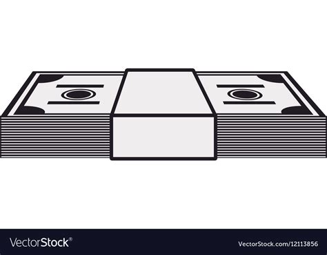 Isolated money bills design Royalty Free Vector Image