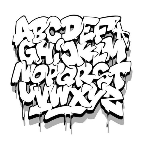 Graffiti Letters coloring page - Download, Print or Color Online for Free