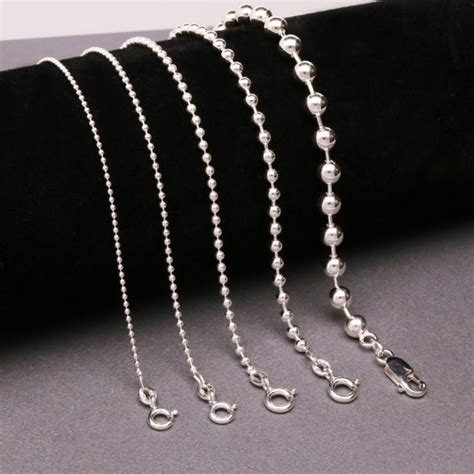 Sterling Silver Bead Chain