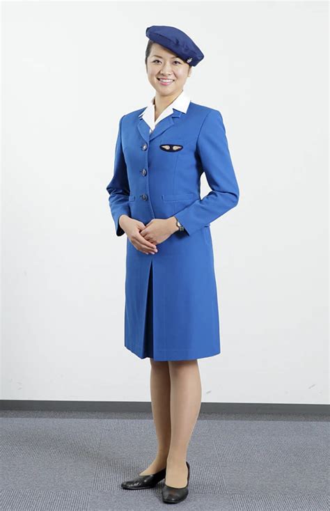 1st generation uniform of ANA's cabin attendant - All Nippon Airways ANA