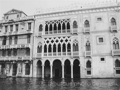 Venice Photography Gothic Architecture I Black