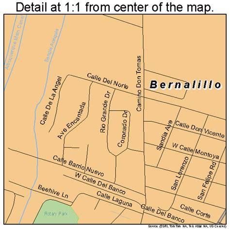 Bernalillo New Mexico Street Map 3506970