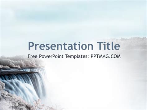Free Waterfall PowerPoint Template - PPTMAG