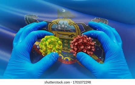 Medical Virus Molecular Concept Flag Illinois Stock Illustration 1701072382 | Shutterstock