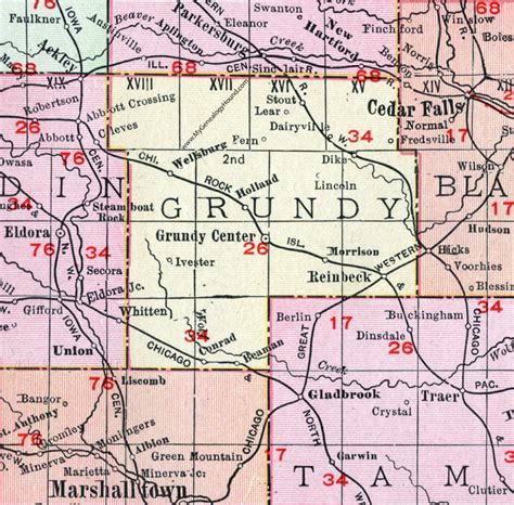 Grundy County Iowa Map - Glynis Frederique