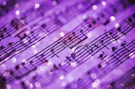 Violet music notes. Music notes sheet in violet tonality and blurred lights back , #sponsored, # ...