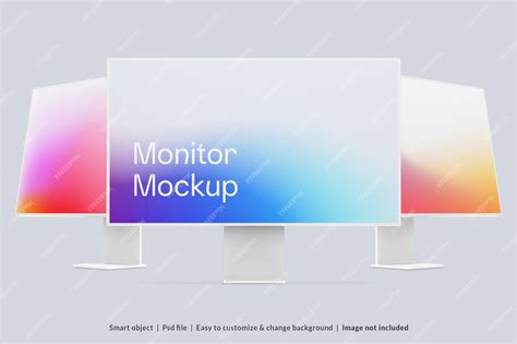 Premium PSD | Monitor mockup scene