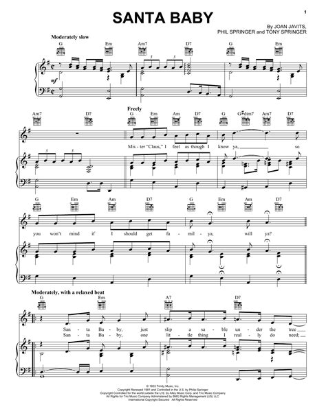 Santa Baby | Sheet Music Direct