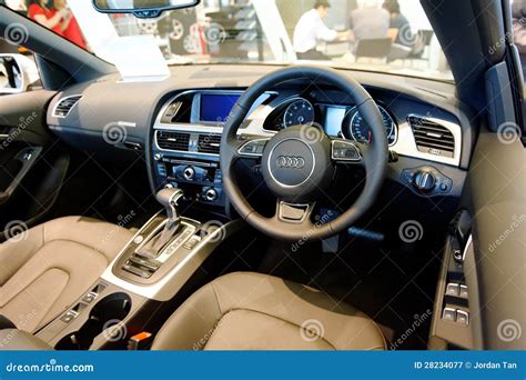 Interior of Audi A5 Cabriolet at Audi Centre Singapore Editorial ...