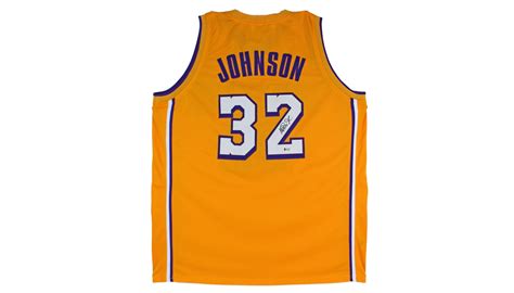 Magic Johnson Hand Signed Jersey - CharityStars