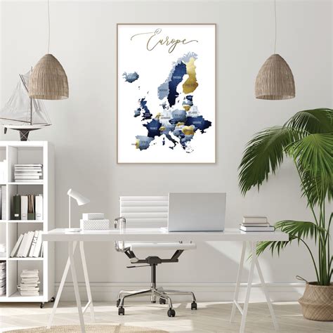 Downloadable Print of Europe Map Printable Wall Map Europe | Etsy