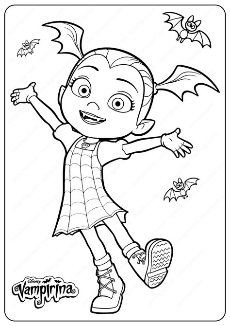 Printable Disney Junior Vampirina Coloring Pages