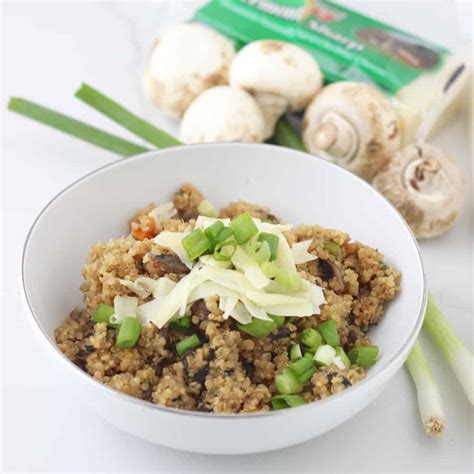 Mushroom Quinoa Risotto