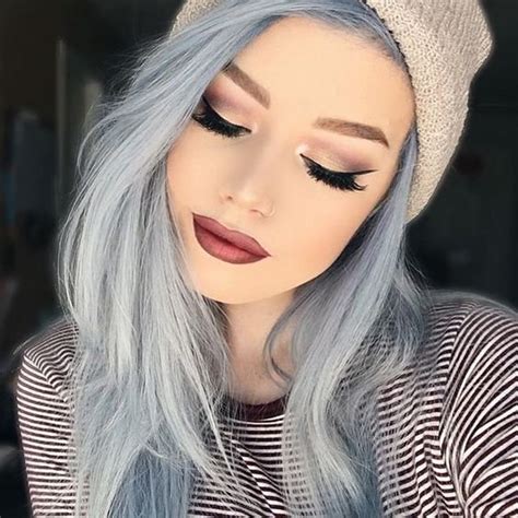 Icy Blue Hair - Best Hairstyles Grey Hair