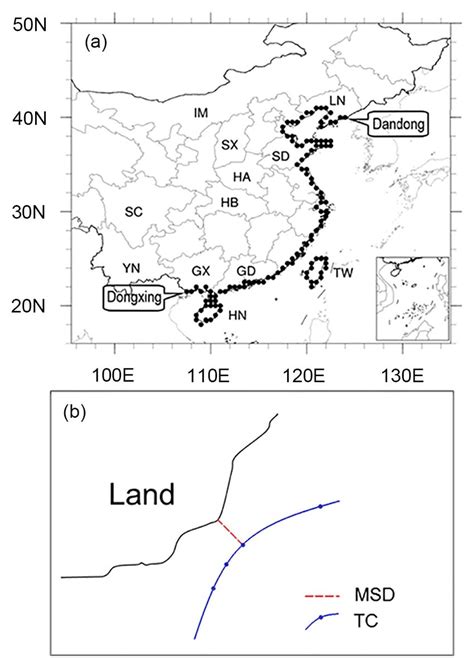 Schematic diagram of (a) the distribution of China's coastline... | Download Scientific Diagram