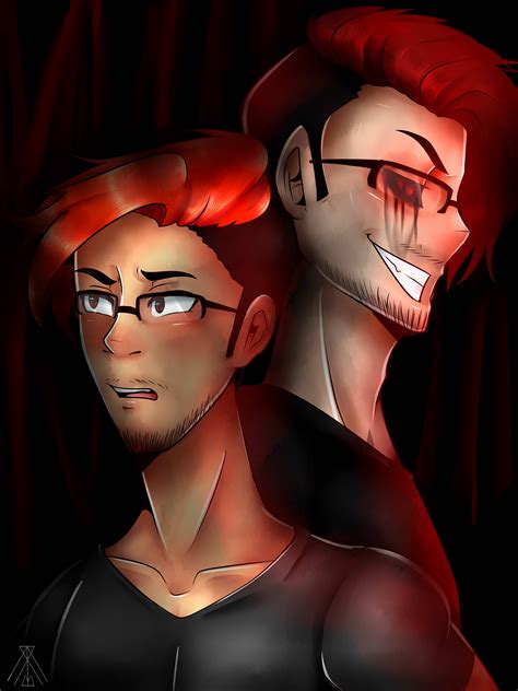 Markiplier and Darkiplier by MoulinVix on DeviantArt